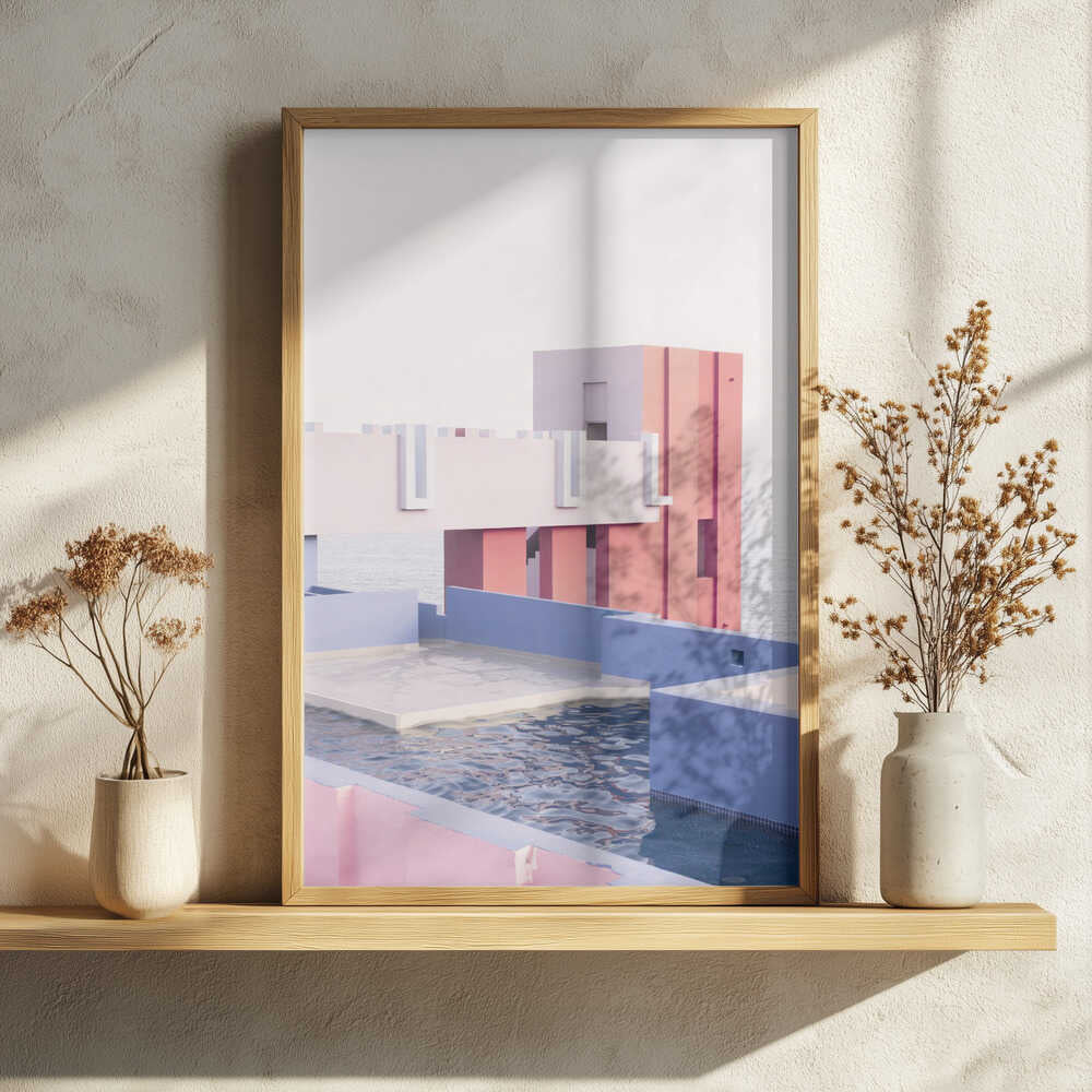 La Muralla Roja 1 Art Print UK — Abstract Vibrant Wall Art — Office — Wall It All Prints