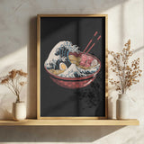Great Ramen Wave Art Print UK — Japanese Vibrant Wall Art — Kitchen — Wall It All Prints