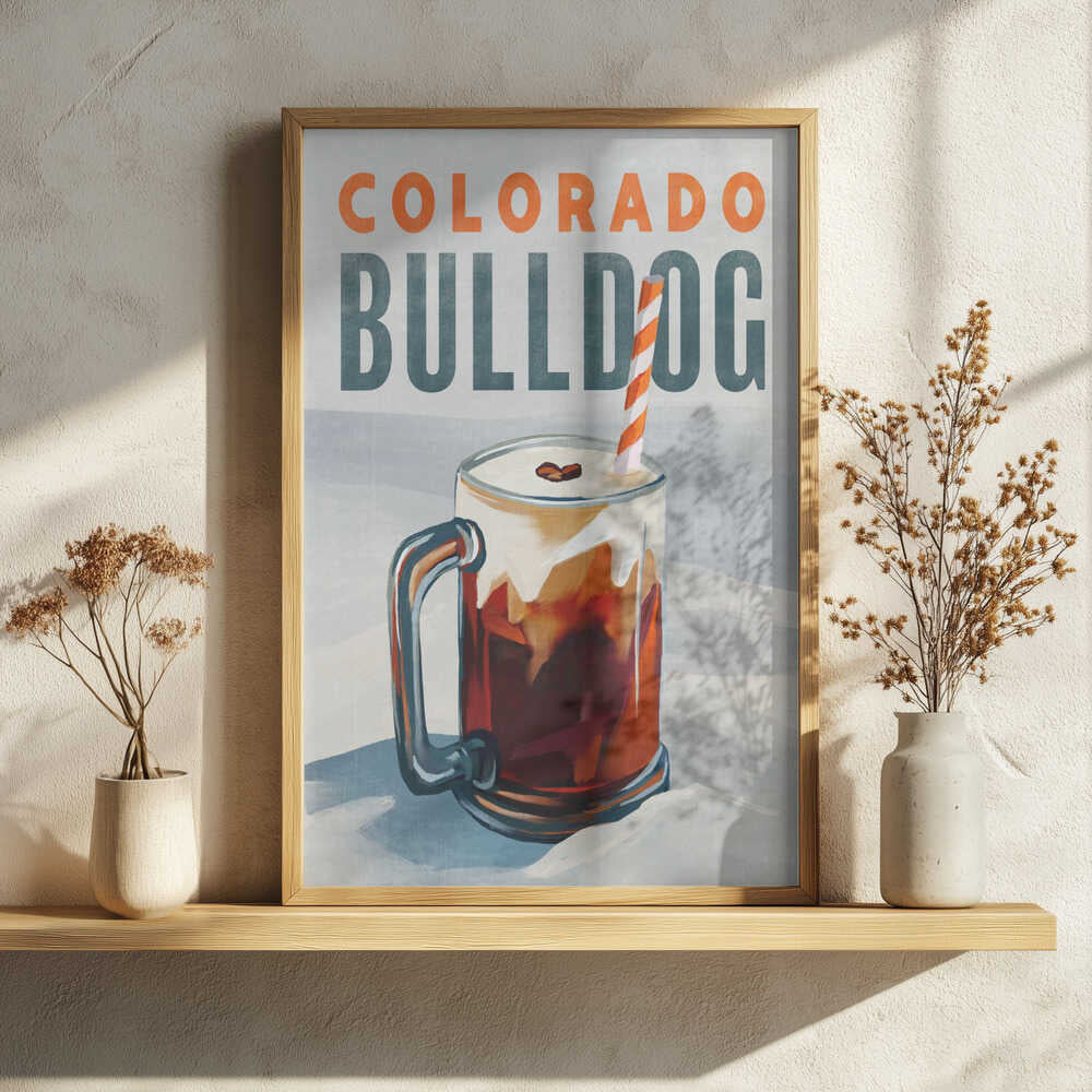 Colorado Bulldog 21x28 Art Print UK — Dark Moody Dark Wall Art — Kitchen — Wall It All Prints