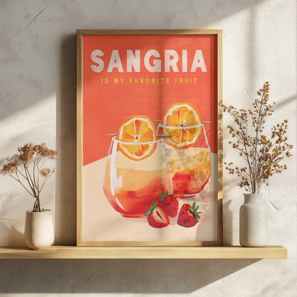 Sangria Art Print UK — Animal Fresh Wall Art — Kitchen — Wall It All Prints