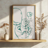Funny Cat On Toilet Art Print UK — Animal Fresh Wall Art — Bathroom — Wall It All Prints