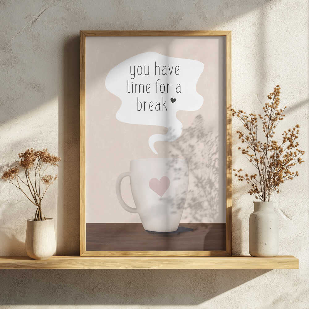 Cozy Break Mug Art Print UK — Food Warm Wall Art — Kitchen — Wall It All Prints