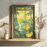 Limoncello Lemon Landscape Art Print UK — Landscape Vibrant Wall Art — Kitchen — Wall It All Prints
