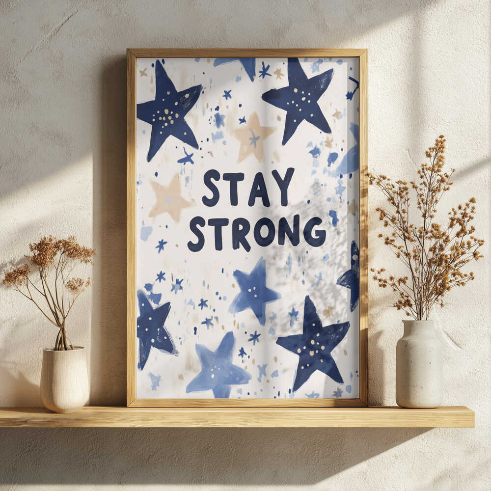 Starry Resolve Art Print UK — Abstract Elegant Wall Art — Living Room — Wall It All Prints
