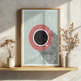 Motivational Coffee Cup Art Print UK — Abstract Dark Wall Art — Kitchen — Wall It All Prints