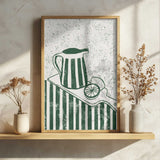 Striped Pitcher Fresh Lemons