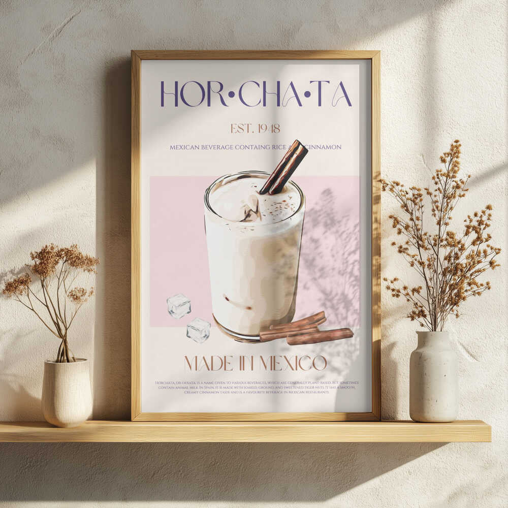 Mexican Horchata Drink Art Print UK — Food Fresh Wall Art — Kitchen — Wall It All Prints