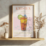 Vintage Swiss Iced Tea Art Print UK — Vintage Fresh Wall Art — Kitchen — Wall It All Prints