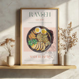 Japanese Ramen Bowl Art Print UK — Japanese Vibrant Wall Art — Kitchen — Wall It All Prints