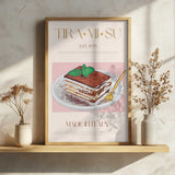 Classic Italian Tiramisu Art Print UK — Vintage Fresh Wall Art — Kitchen — Wall It All Prints