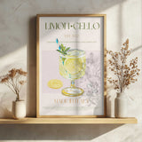 Limoncello Summer Drink Art Print UK — Food Vibrant Wall Art — Kitchen — Wall It All Prints