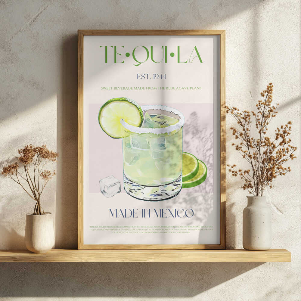 Classic Tequila Margarita Art Print UK — Automotive Fresh Wall Art — Kitchen — Wall It All Prints