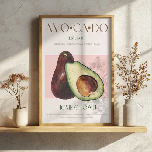 Botanical Avocado Duo Art Print UK — Botanical Fresh Wall Art — Kitchen — Wall It All Prints
