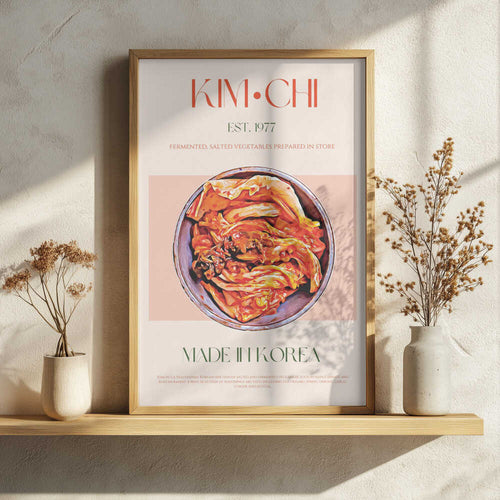 Authentic Korean Kimchi Art Print UK — Japanese Vibrant Wall Art — Kitchen — Wall It All Prints