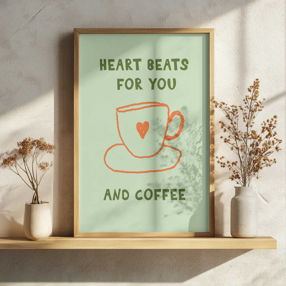 Coffee Love Ritual Art Print UK — Abstract Minimal Wall Art — Kitchen — Wall It All Prints