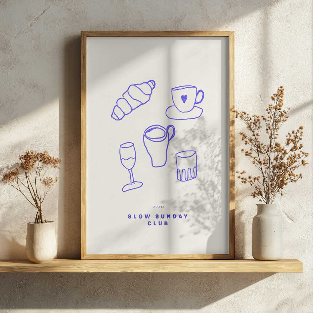 Cozy Brunch Vibes Art Print UK — Food Calm Wall Art — Bedroom — Wall It All Prints