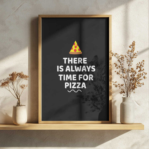 Always Time For Pizza Art Print UK — Abstract Vibrant Wall Art — Kitchen — Wall It All Prints