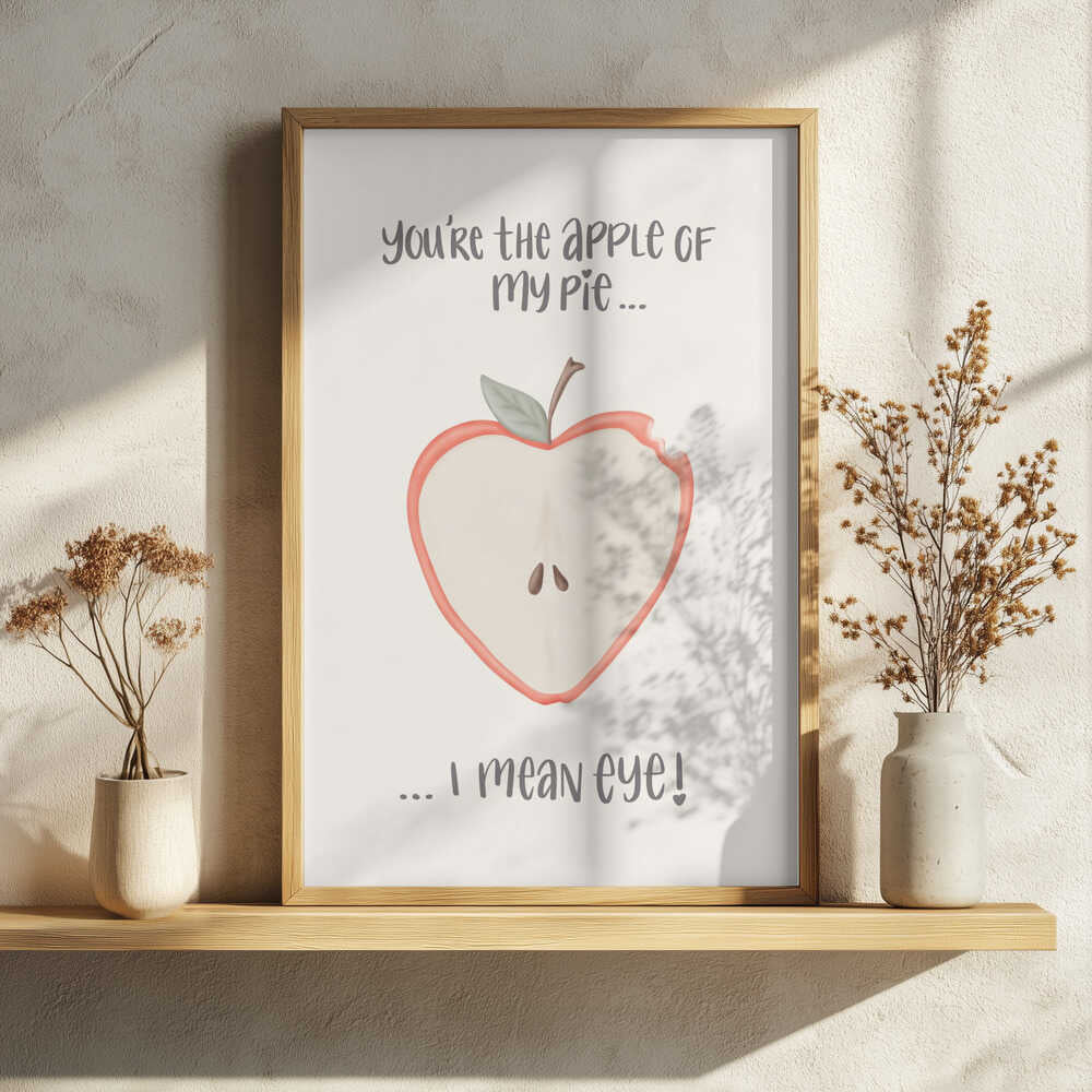 Apple Of My Eye Art Print UK — Botanical Fresh Wall Art — Kitchen — Wall It All Prints