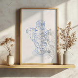 Funny Dog On Toilet Art Print UK — Animal Vibrant Wall Art — Bathroom — Wall It All Prints