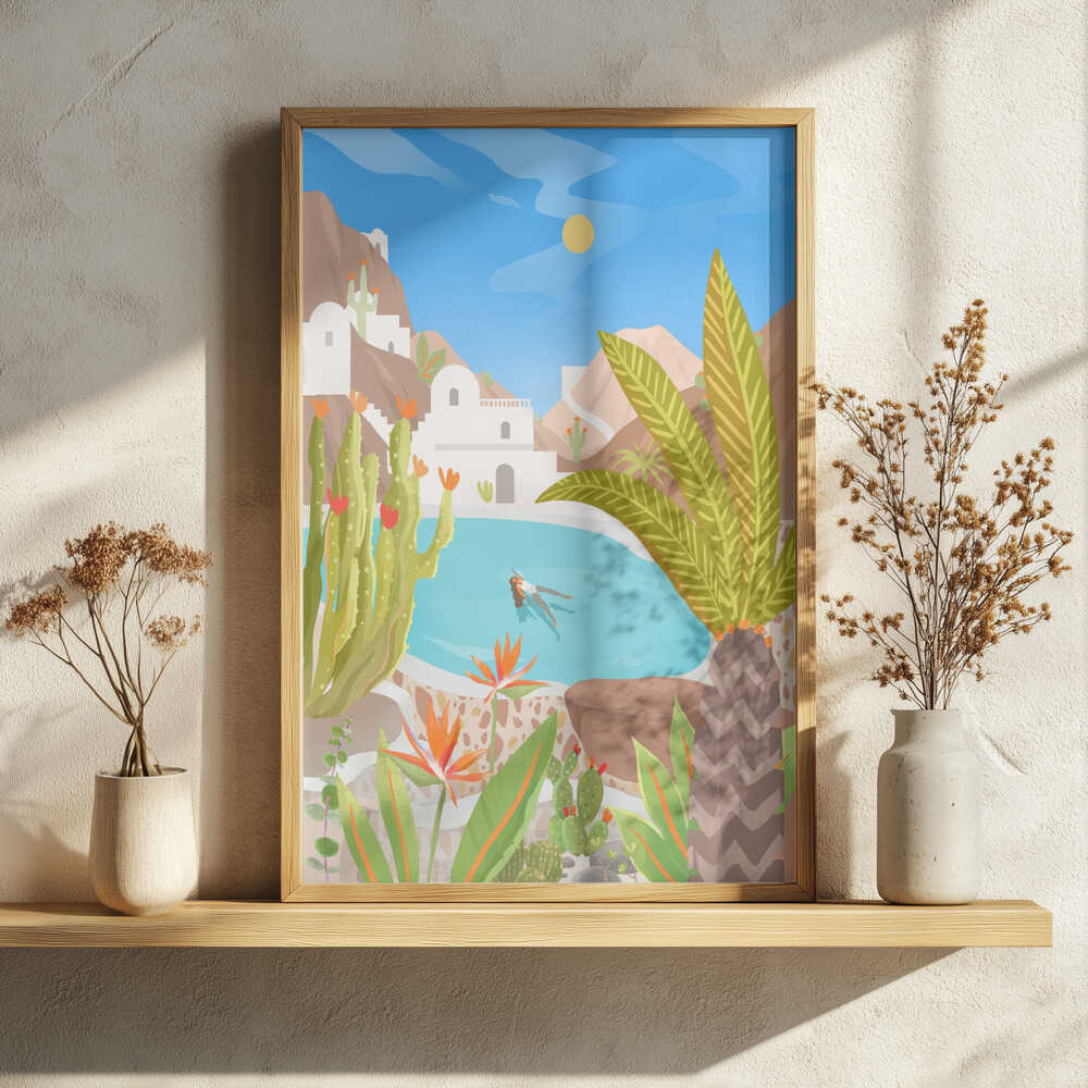 La Isla Bonita Art Print UK — Botanical Calm Wall Art — Living Room — Wall It All Prints