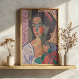 Vibrant Mosaic Portrait Art Print UK — Botanical Vibrant Wall Art — Living Room — Wall It All Prints