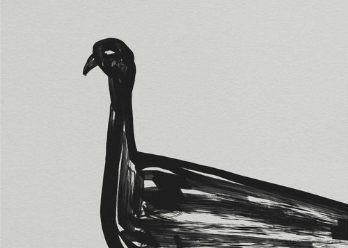 Abstract Crane Drawing Art Print UK — Abstract Vibrant Wall Art — Office — Wall It All Prints