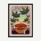 Real High Tea Art Print UK — Botanical Vibrant Wall Art — Kitchen — Wall It All Prints