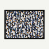 Singing King Penguins Art Print UK — Animal Dark Wall Art — Living Room — Wall It All Prints
