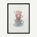 Stacked Tea Cups