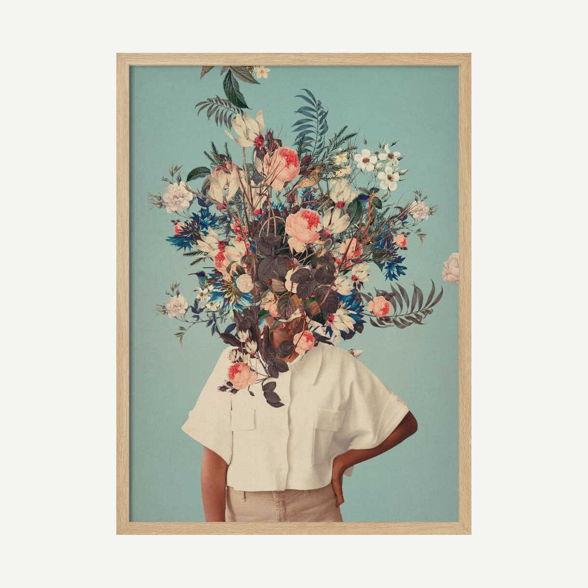 Thank God It's Spring Art Print UK — Botanical Fresh Wall Art — Living Room — Wall It All Prints