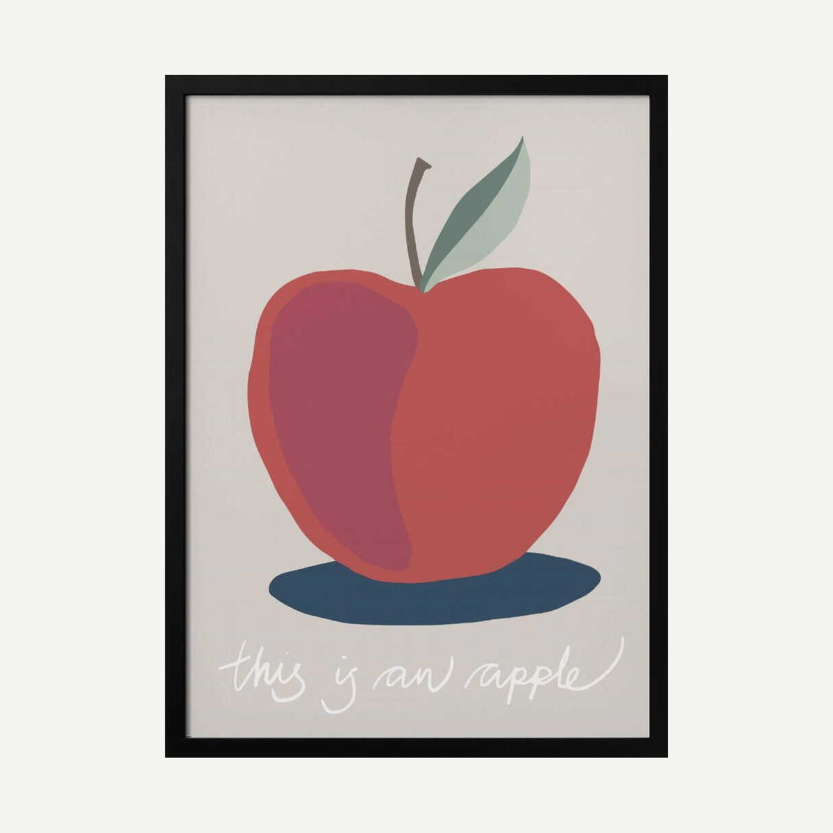 This is an Apple Art Print UK — Abstract Vibrant Wall Art — Kitchen — Wall It All Prints