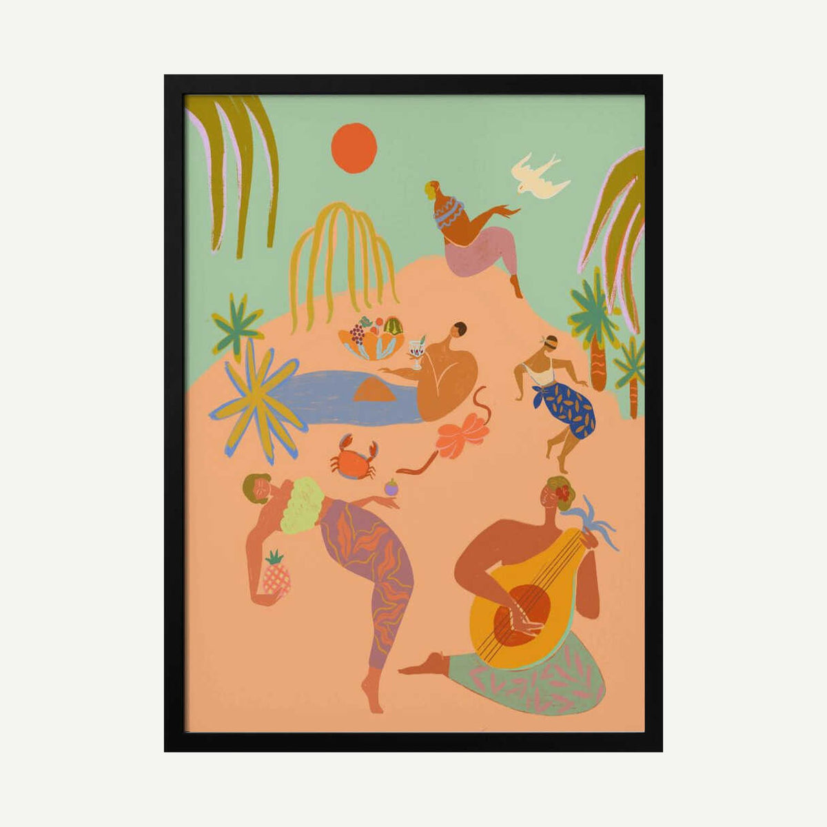 Vacation Art Print UK — Landscape Vibrant Wall Art — Kitchen — Wall It All Prints