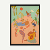 Vacation Art Print UK — Landscape Vibrant Wall Art — Kitchen — Wall It All Prints