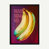 Vibrant Pop Bananas Art Print UK — Abstract Vibrant Wall Art — Kitchen — Wall It All Prints