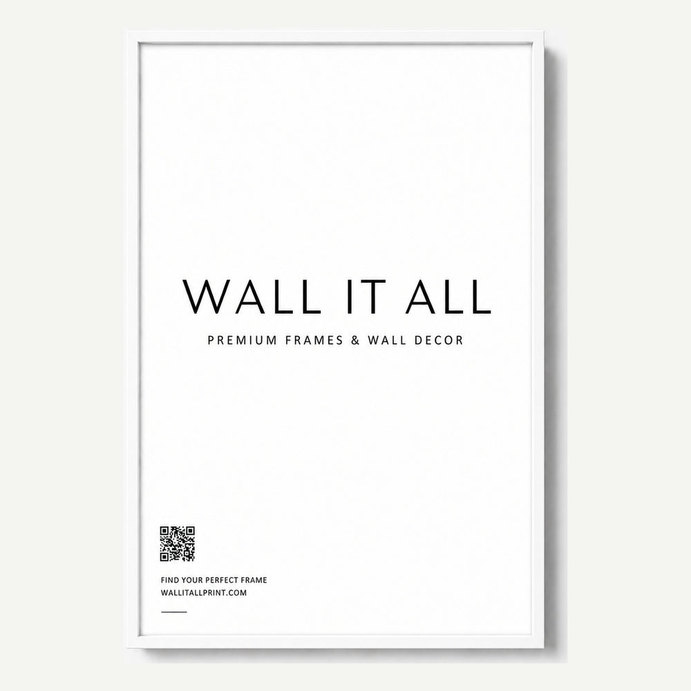WHITE FRAME Art Print UK — Japanese Vibrant Wall Art — Living Room — Wall It All Prints
