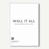 WHITE FRAME Art Print UK — Japanese Vibrant Wall Art — Living Room — Wall It All Prints