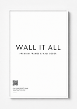 WHITE FRAME Art Print UK — Japanese Vibrant Wall Art — Living Room — Wall It All Prints